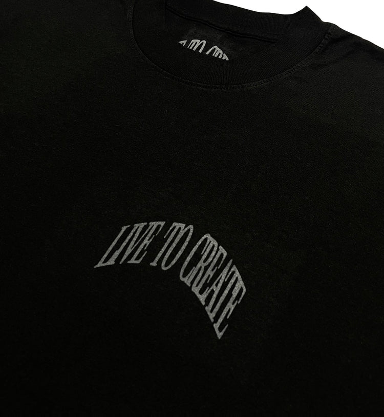 LIVE TO CREATE Tee | Black