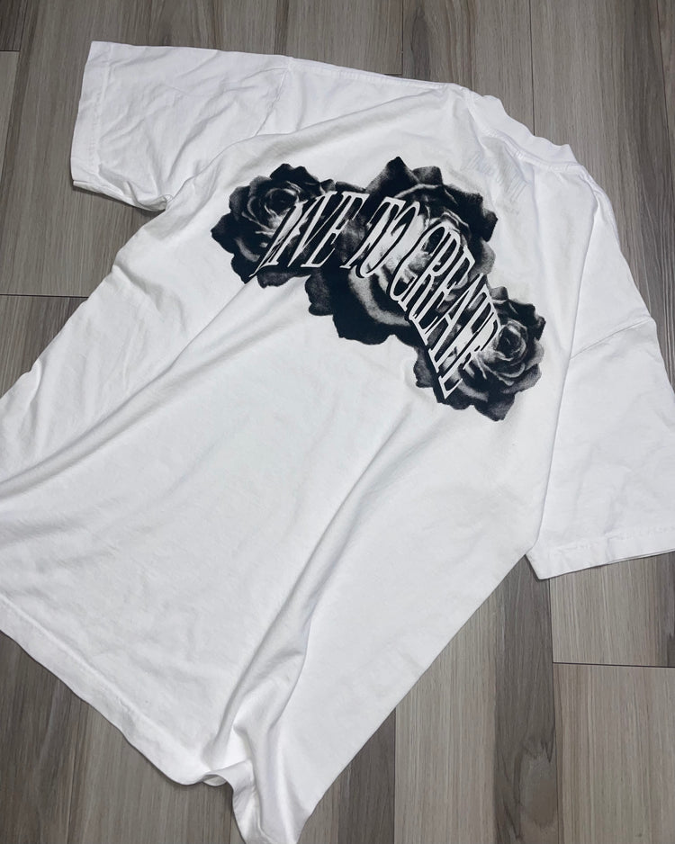 LIVE TO CREATE Tee | White