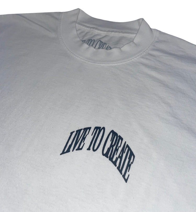 LIVE TO CREATE Tee | White