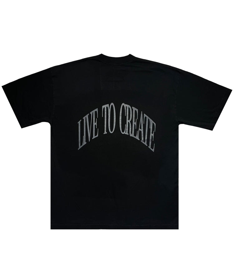 LIVE TO CREATE Tee | Black