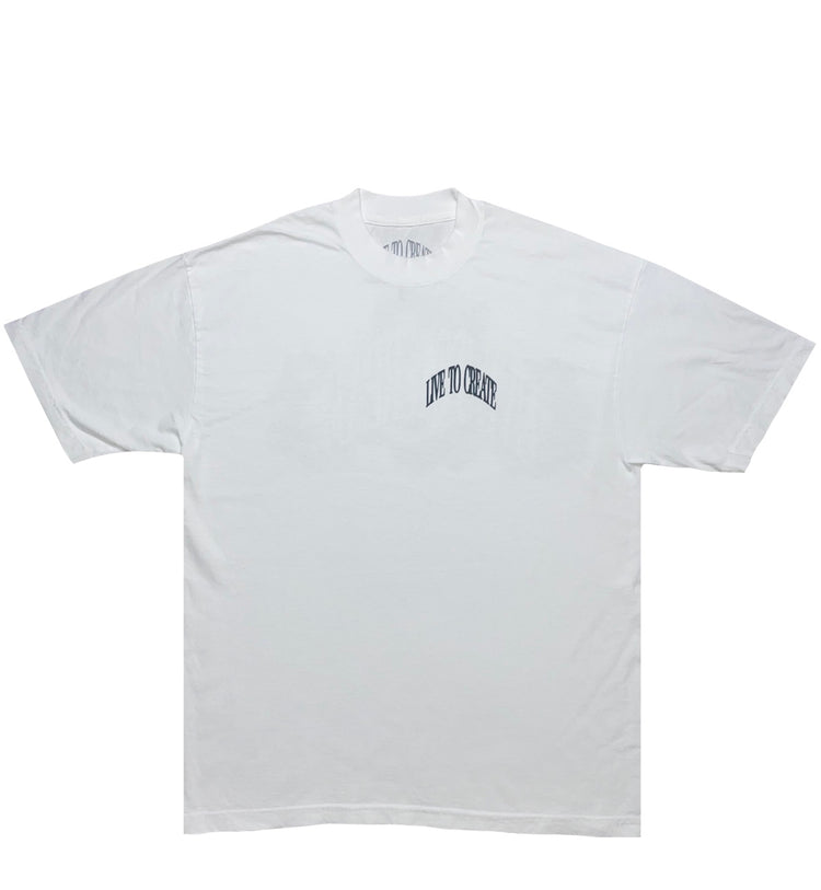 LIVE TO CREATE Tee | White