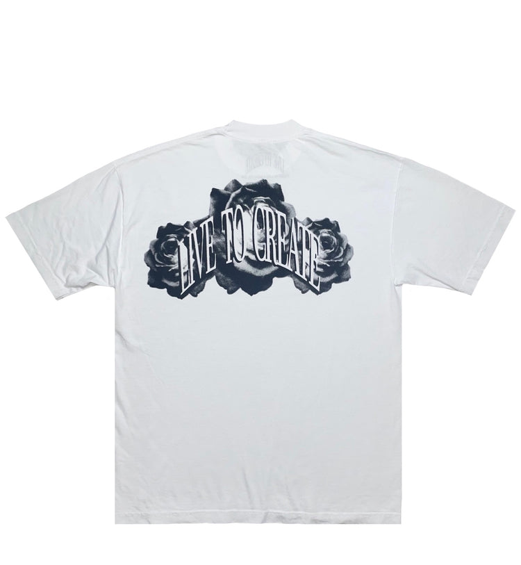 LIVE TO CREATE Tee | White