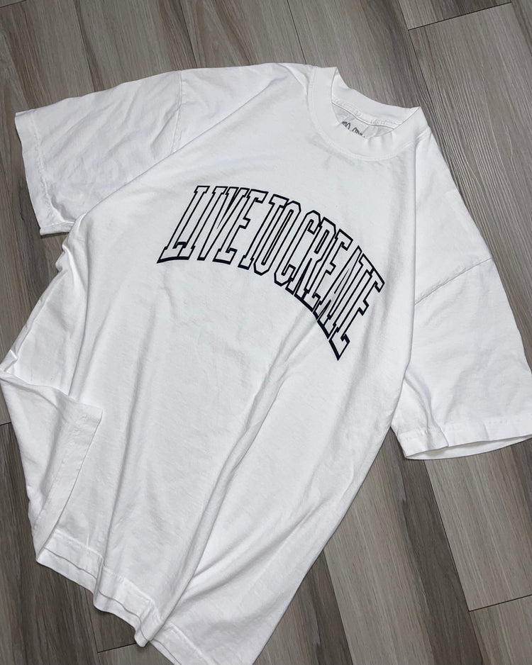 COLLEGIATE Tee | White