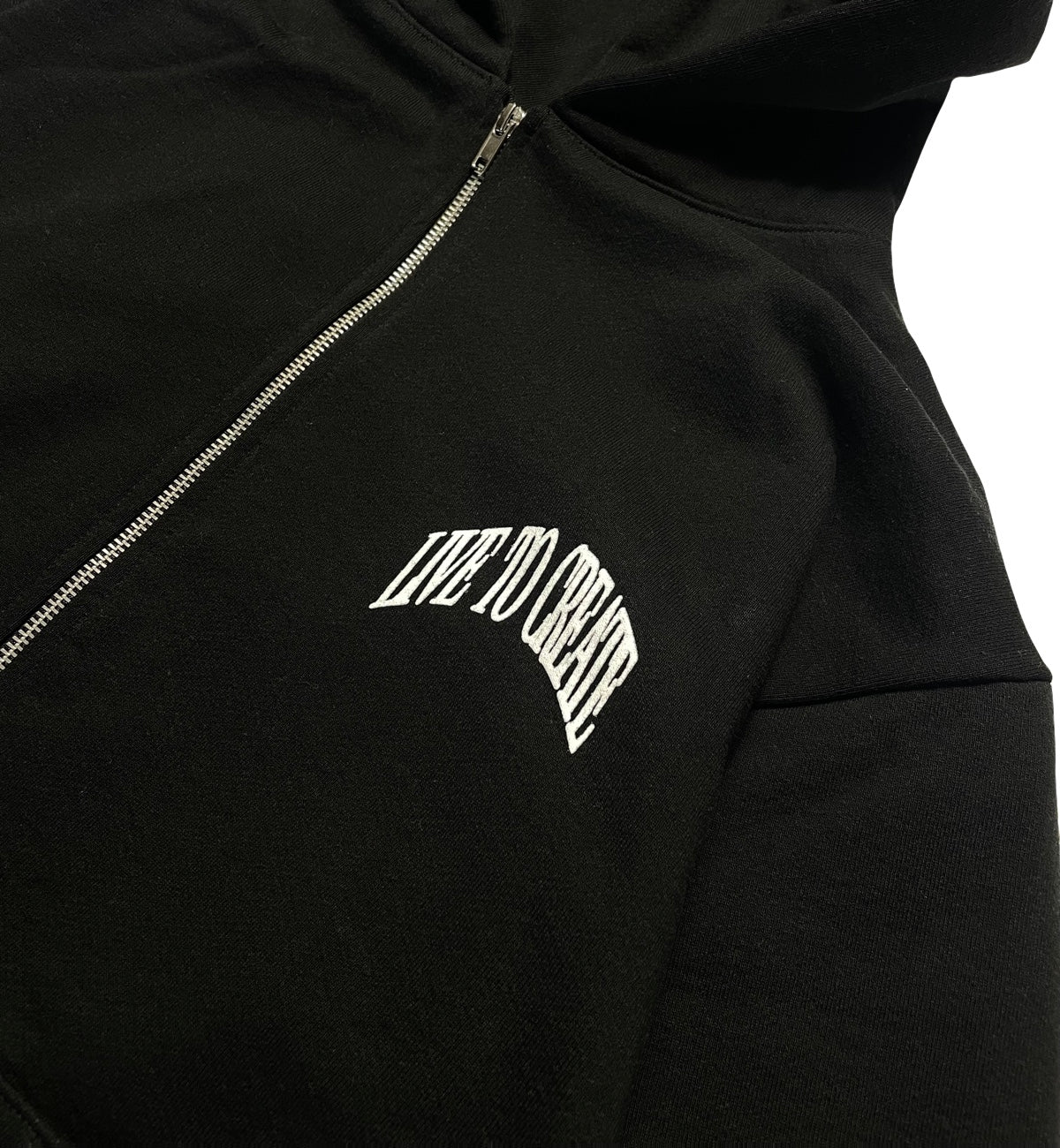 GENESIS Zip-Up Hoodie | Black