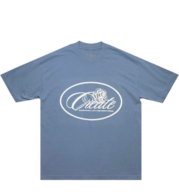 BLOOM Tee | Clear Blue